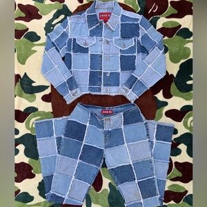 ZANA DI Patchwork Denim Set